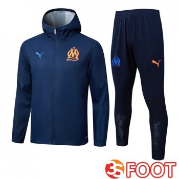 Survetement De Foot - Coupe Vent Marseille OM Bleu Royal 2025/2026