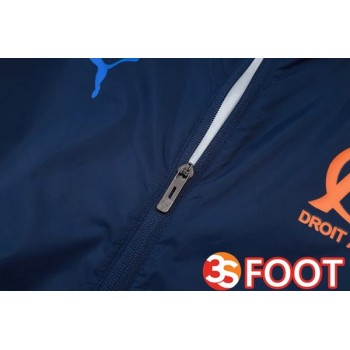 Survetement De Foot - Coupe Vent Marseille OM Bleu Royal 2025/2026