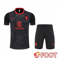 Ensemble Training T-Shirts AC Milan + Shorts Noir 2025/2026