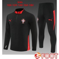 Ensemble Survetement De Foot Portugal Enfant Noir 2025/2026