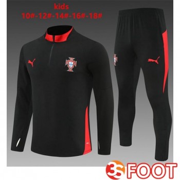 Ensemble Survetement De Foot Portugal Enfant Noir 2025/2026