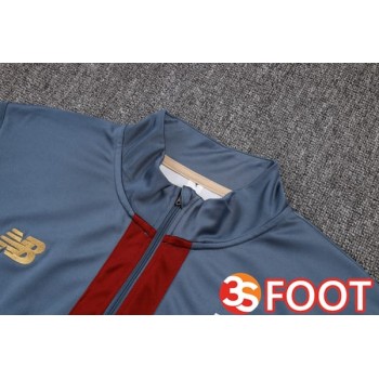 Ensemble Survetement De Foot Sao Paulo FC Rouge Gris 2025/2026