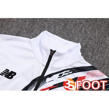 Ensemble Veste Survetement De Foot Sao Paulo FC Blanc 2025/2026