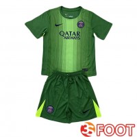 Maillot De Foot Paris PSG Enfant Gardien De but Vert 2025/2026 Maillot De Foot Paris PSG Enfant Gardien De but Vert 2025/2026