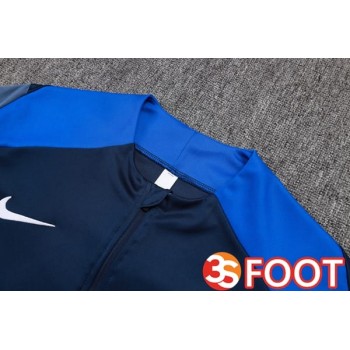 Ensemble Survetement De Foot Paris PSG Bleu Royal 2025/2026