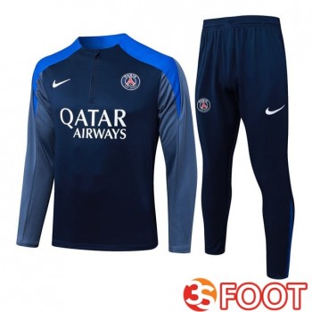 Ensemble Survetement De Foot Paris PSG Bleu Royal 2025/2026