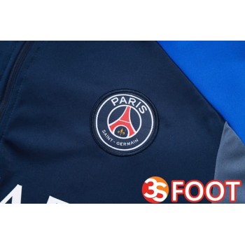 Ensemble Survetement De Foot Paris PSG Bleu Royal 2025/2026