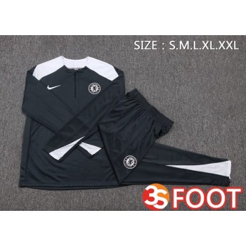 Ensemble Survetement De Foot FC Chelsea Gris 2025/2026