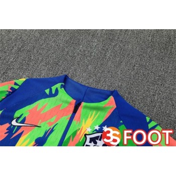 Ensemble Survetement De Foot Bresil Vert 2025/2026