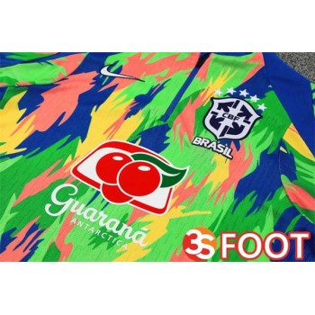 Ensemble Survetement De Foot Bresil Vert 2025/2026