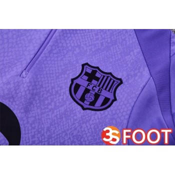 Ensemble Survetement De Foot FC Barcelone Pourpre 2025/2026