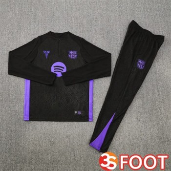 Ensemble Survetement De Foot FC Barcelone Noir 2025/2026