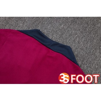 Ensemble Survetement De Foot FC Barcelone Rouge Bleu Royal 2025/2026