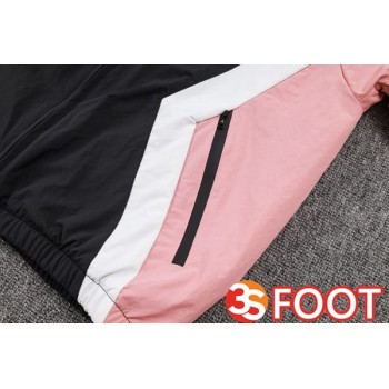 Ensemble Veste Survetement De Foot Jordan Paris PSG Noir Rose 2025/2026