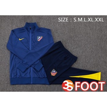 Ensemble Veste Survetement De Foot Atletico Madrid Bleu Royal 2025/2026