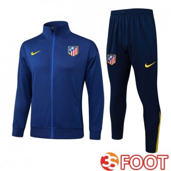 Ensemble Veste Survetement De Foot Atletico Madrid Bleu Royal 2025/2026