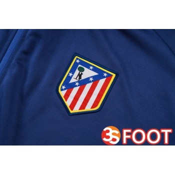 Ensemble Veste Survetement De Foot Atletico Madrid Bleu Royal 2025/2026