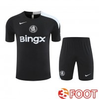 Ensemble Training T-Shirts FC Chelsea + Shorts Noir 2025/2026