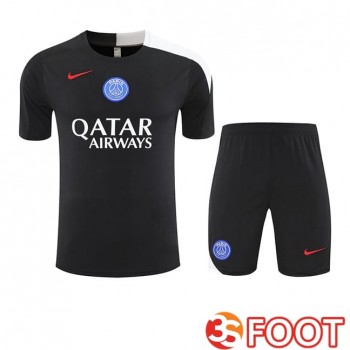 Ensemble Training T-Shirts Paris PSG + Shorts Noir 2025/2026