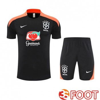 Ensemble Training T-Shirts Bresil + Shorts Noir 2025/2026