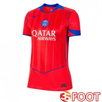 Maillot De Foot Paris PSG Femme Third Rouge 2025/2026