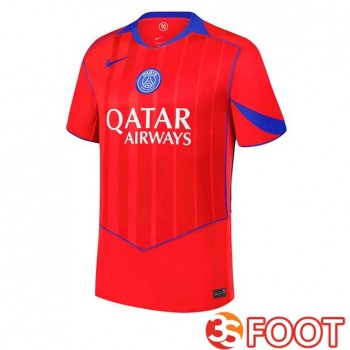 Maillot De Foot Paris PSG Third Rouge 2025/2026