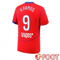 Maillot De Foot Paris PSG (G. Ramos 9) Third Rouge 2025/2026