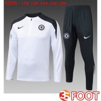 Ensemble Survetement De Foot FC Chelsea Enfant Blanc 2025/2026