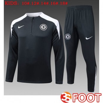 Ensemble Survetement De Foot FC Chelsea Enfant Gris 2025/2026