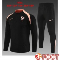 Ensemble Survetement De Foot France Enfant Noir 2025/2026