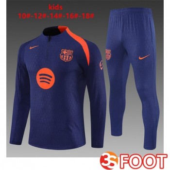 Ensemble Survetement De Foot FC Barcelone Enfant Bleu Royal 2025/2026