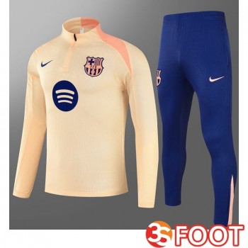 Ensemble Survetement De Foot FC Barcelone Enfant Jaune 2025/2026