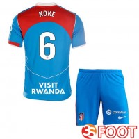 Maillot De Foot Atletico Madrid (KOKE 6) Enfant Third Bleu 2025/2026