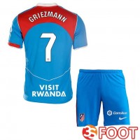 Maillot De Foot Atletico Madrid (GRIEZMANN 7) Enfant Third Bleu 2025/2026