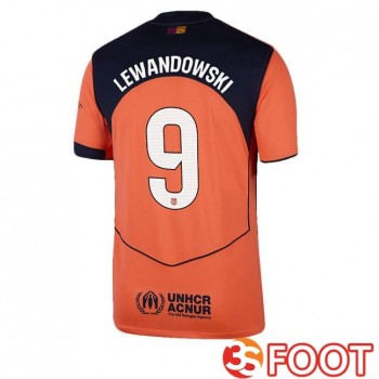 Maillot De Foot FC Barcelone (LEWANDOWSKI 9) Third Rouge 2025/2026