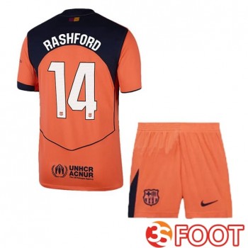 Maillot De Foot FC Barcelone (RASHFORD 14) Enfant Third Rouge 2025/2026