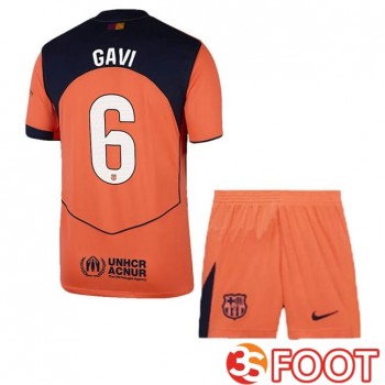 Maillot De Foot FC Barcelone (GAVI 6) Enfant Third Rouge 2025/2026