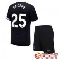 Maillot De Foot FC Chelsea (Caicedo 25) Enfant Third Noir 2025/2026