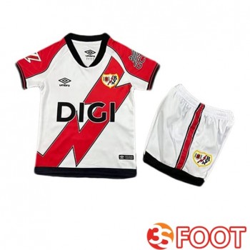 Maillot De Foot Rayo Vallecano Enfant Domicile Rouge Blanc 2025/2026