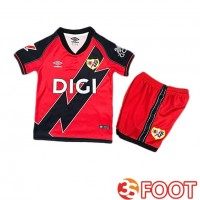Maillot De Foot Rayo Vallecano Enfant Exterieur Rouge Noir 2025/2026