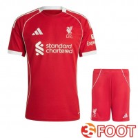 Ensemble Maillot Foot Liverpool Domicile + Shorts 2025/2026