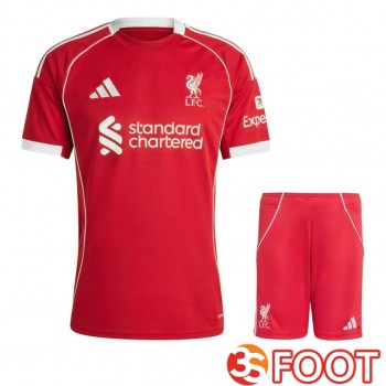 Ensemble Maillot Foot Liverpool Domicile + Shorts 2025/2026
