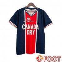 Maillot De Foot Paris PSG Retro Domicile Bleu Royal Rouge 1973-1974