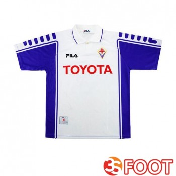 Maillot De Foot ACF Fiorentina Retro Exterieur Blanc 1999-2000