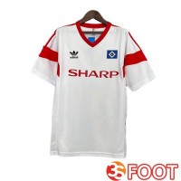 Maillot De Foot Hamburger SV Retro Domicile Blanc 1988-1989