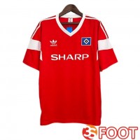 Maillot De Foot Hamburger SV Retro Exterieur Rouge 1988-1989