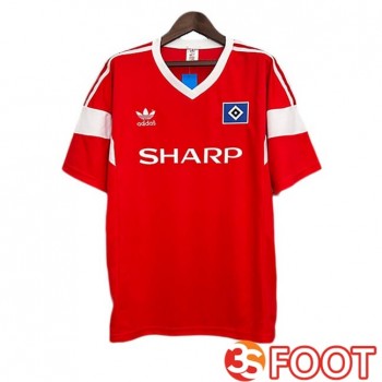 Maillot De Foot Hamburger SV Retro Exterieur Rouge 1988-1989