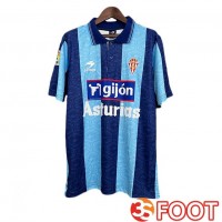 Maillot De Foot Sporting Gijon Retro Third Bleu 2002-2003
