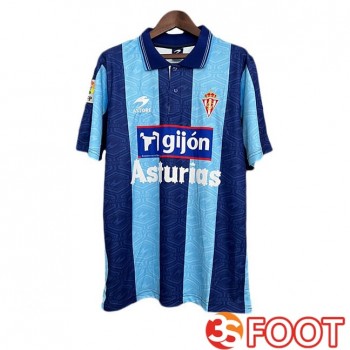 Maillot De Foot Sporting Gijon Retro Third Bleu 2002-2003