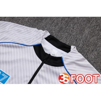 Ensemble Survetement De Foot SSC Naples Blanc 2025/2026